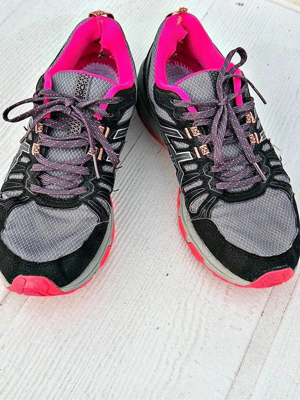 ASICS Gel-Venture 7 Women's Athletic Shoes US 9 D Black & Pink
